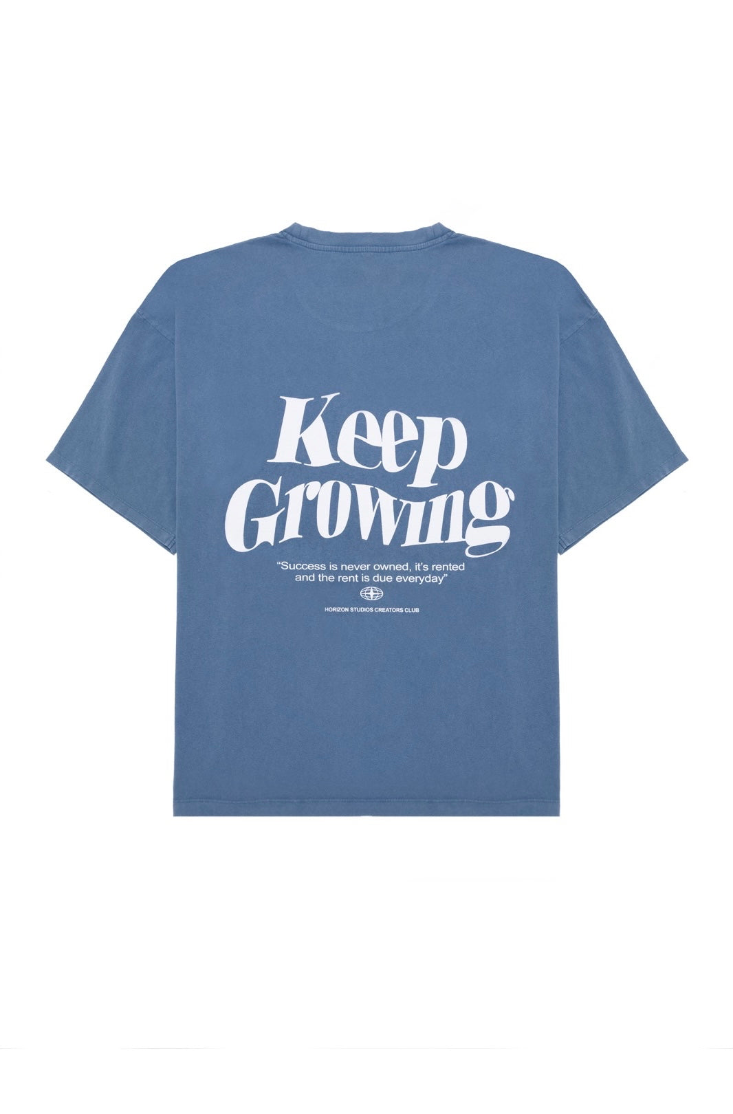 Steel Blue "Keep Growing" T-Shirt